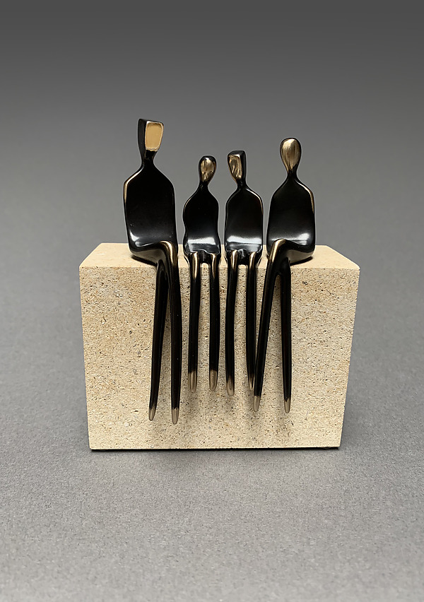 Family of Four by Yenny Cocq (Bronze Sculpture) | Artful Home Family of Four by Yenny Cocq (Bronze Sculpture) | Artful Home