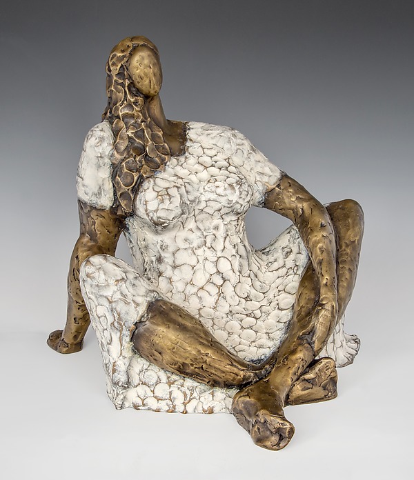 Woman by Nnamdi Okonkwo (Bronze Sculpture) | Artful Home Woman by Nnamdi Okonkwo (Bronze Sculpture) | Artful Home