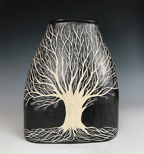 Tree of Life Vessel by Larry Halvorsen (Ceramic Vase) | Artful Home Tree of Life Vessel by Larry Halvorsen (Ceramic Vase) | Artful Home