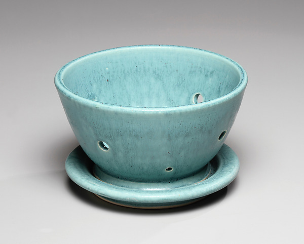 Turquoise Berry Bowl by Jan Schachter (Ceramic Bowl) | Artful Home Turquoise Berry Bowl by Jan Schachter (Ceramic Bowl) | Artful Home