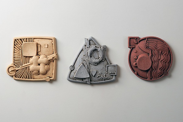 Elementary Triptych by Christopher Gryder (Ceramic Wall Sculpture) | Artful Home Elementary Triptych by Christopher Gryder (Ceramic Wall Sculpture) | Artful Home