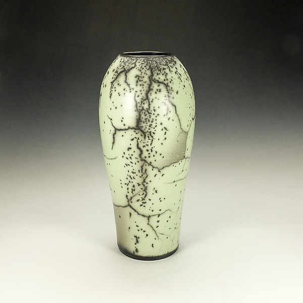 Green Naked Raku Pottery by Lance Timco (Ceramic Vase) | Artful Home Green Naked Raku Pottery by Lance Timco (Ceramic Vase) | Artful Home