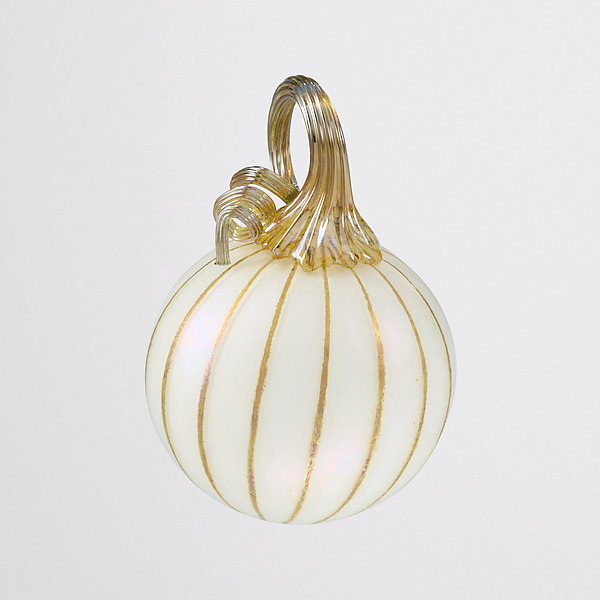 Gourdament in Pearl by Corey Silverman (Art Glass Ornament) | Artful Home Gourdament in Pearl by Corey Silverman (Art Glass Ornament) | Artful Home