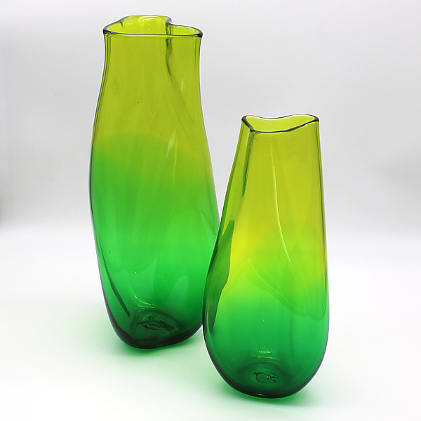 Rumple Vases in Green by Corey Silverman (Art Glass Vase) | Artful Home Rumple Vases in Green by Corey Silverman (Art Glass Vase) | Artful Home