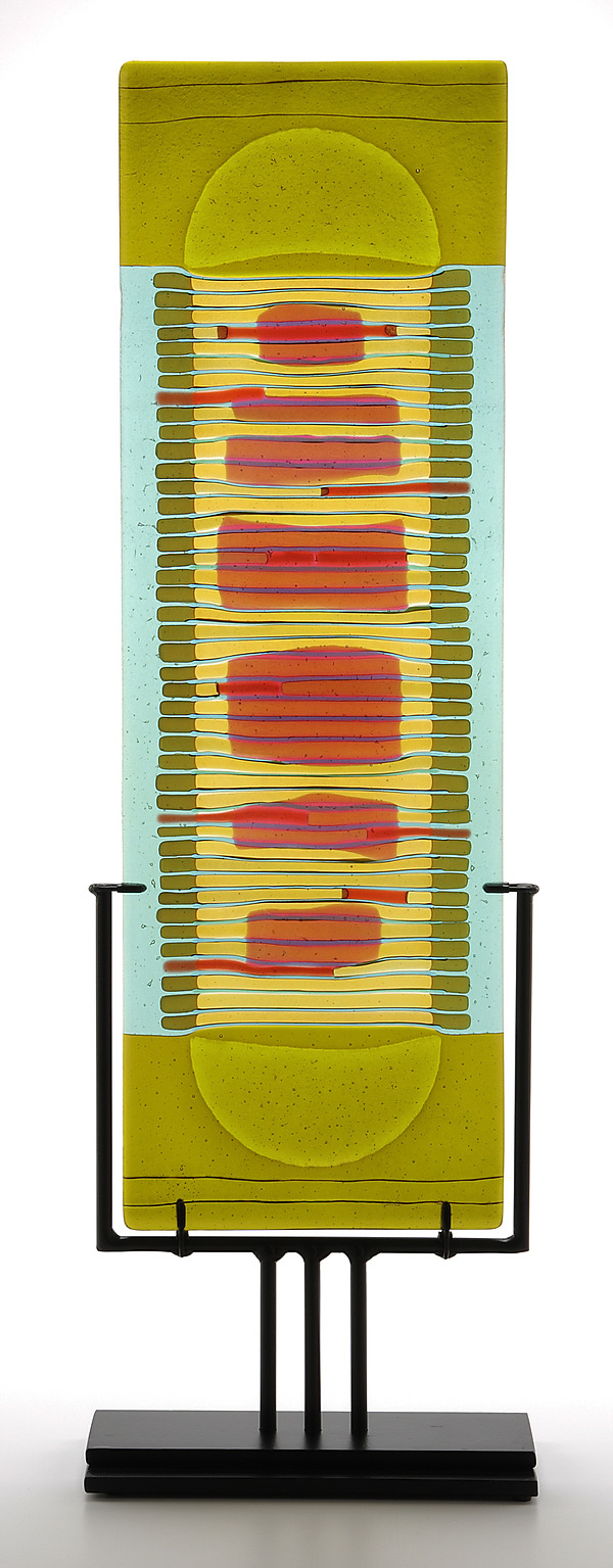 Serape Moon 2 by Lynn Latimer (Art Glass Sculpture) | Artful Home Serape Moon 2 by Lynn Latimer (Art Glass Sculpture) | Artful Home
