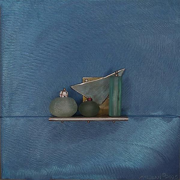 New Bronze Still Life Blue 12 by Alice McLean (Mixed-Media Wall Sculpture) | Artful Home New Bronze Still Life Blue 12 by Alice McLean (Mixed-Media Wall Sculpture) | Artful Home