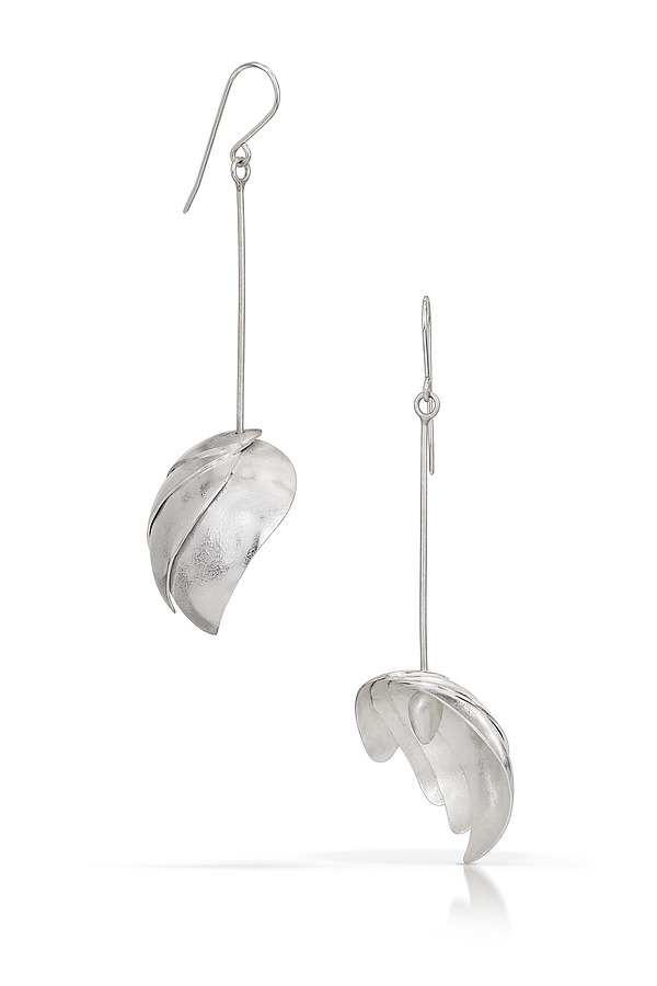 Plume Earrings by Jennifer Chin (Silver Earrings) | Artful Home Plume Earrings by Jennifer Chin (Silver Earrings) | Artful Home