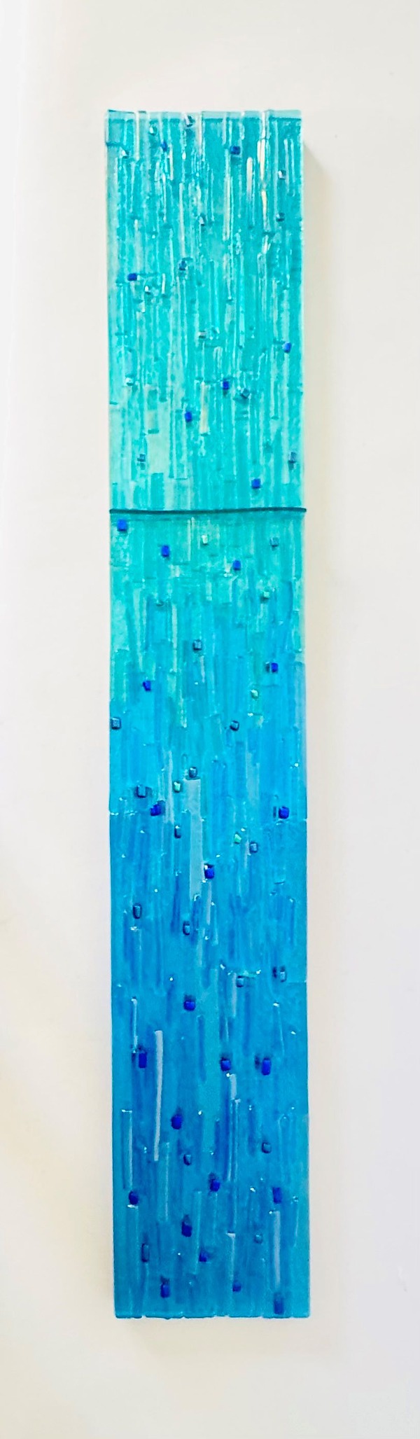 Mosaic Icicle Blue by Alicia Kelemen (Art Glass Wall Sculpture) | Artful Home Mosaic Icicle Blue by Alicia Kelemen (Art Glass Wall Sculpture) | Artful Home