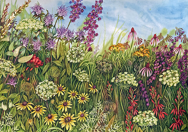 High Summer Prairie III by Helen Klebesadel (Watercolor Painting) | Artful Home High Summer Prairie III by Helen Klebesadel (Watercolor Painting) | Artful Home