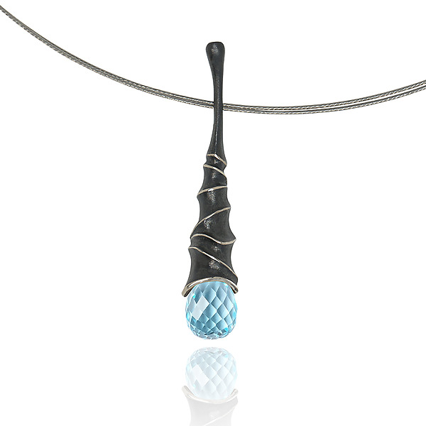 Rain of Colorful Dreams Necklace by Aleksandra Vali (Silver & Stone Necklace) | Artful Home Rain of Colorful Dreams Necklace by Aleksandra Vali (Silver & Stone Necklace) | Artful Home