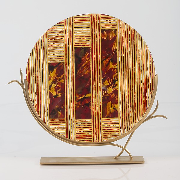 Golden Lattice by Varda Avnisan (Art Glass Sculpture) | Artful Home Golden Lattice by Varda Avnisan (Art Glass Sculpture) | Artful Home