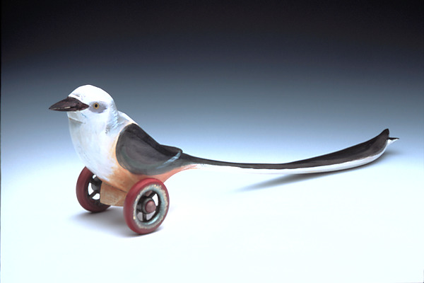 Scissortail Flycatcher by Dona Dalton (Wood Sculpture) | Artful Home Scissortail Flycatcher by Dona Dalton (Wood Sculpture) | Artful Home