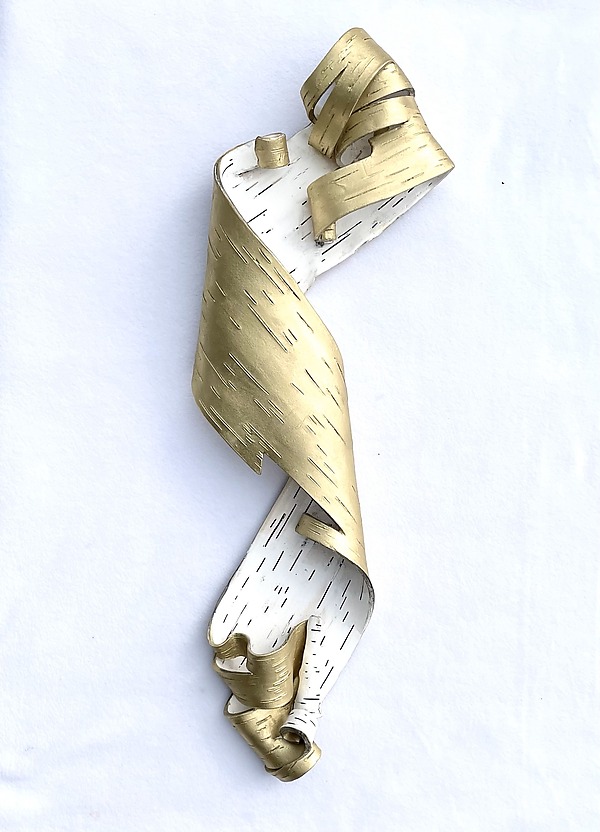 Illuminated Single Furl by Lenore Lampi (Ceramic Wall Sculpture) | Artful Home Illuminated Single Furl by Lenore Lampi (Ceramic Wall Sculpture) | Artful Home