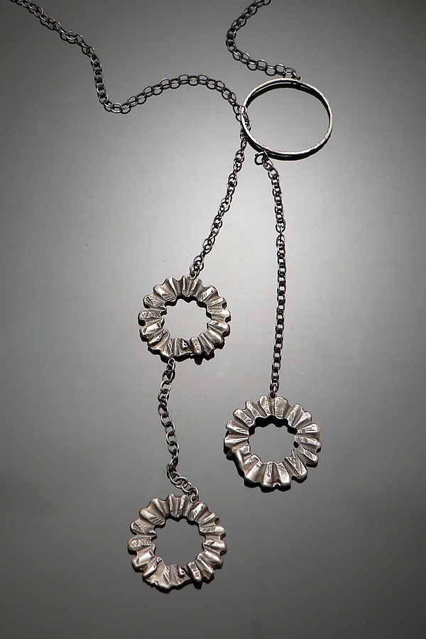 Lariat Necklace by Ashley Vick (Silver Necklace) | Artful Home