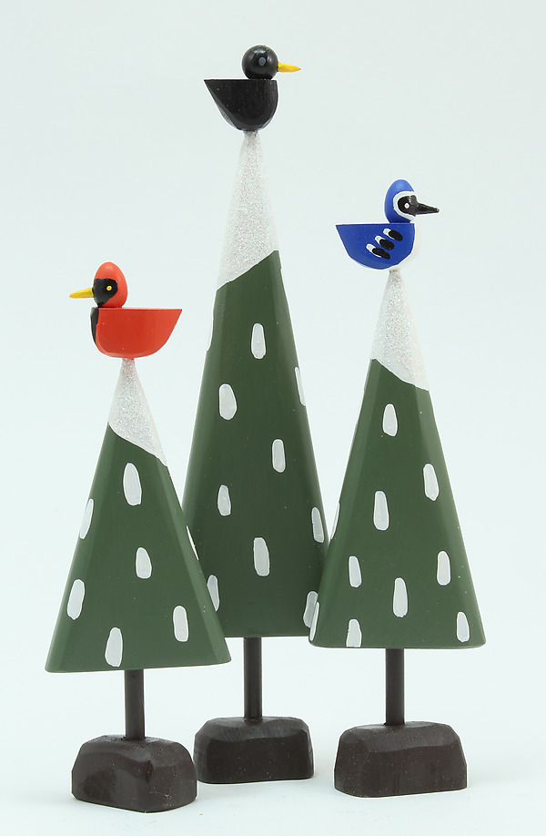 Snowbird Forest by Bunny With A Toolbelt (Wood Sculpture) | Artful Home Snowbird Forest by Bunny With A Toolbelt (Wood Sculpture) | Artful Home
