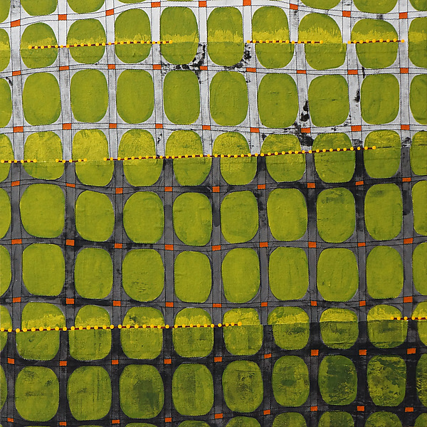 The Ground Through the Fence #1 by Jeanne Williamson Ostroff (Mixed-Media Painting) | Artful Home The Ground Through the Fence #1 by Jeanne Williamson Ostroff (Mixed-Media Painting) | Artful Home