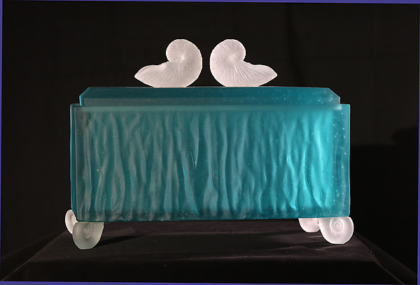 Nautilus Box III by Georgia Pozycinski and Joseph Pozycinski (Art Glass Box) | Artful Home Nautilus Box III by Georgia Pozycinski and Joseph Pozycinski (Art Glass Box) | Artful Home