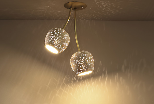 ClayLight Duet by Yael Erel and Avner Ben Natan (Ceramic Chandelier) | Artful Home ClayLight Duet by Yael Erel and Avner Ben Natan (Ceramic Chandelier) | Artful Home