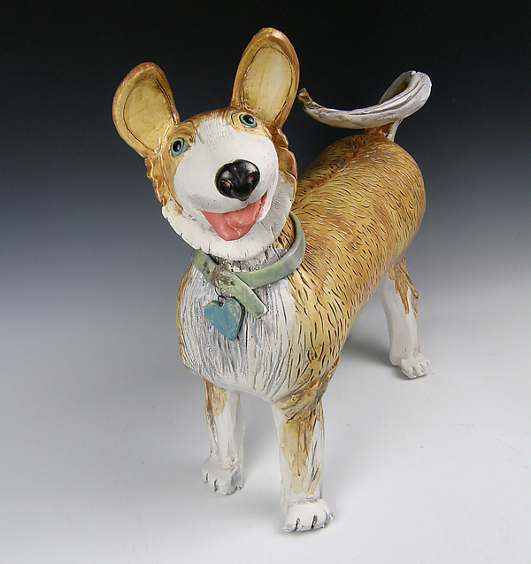 The Queens Pound Puppy by Amy Goldstein-Rice (Ceramic Sculpture) | Artful Home The Queens Pound Puppy by Amy Goldstein-Rice (Ceramic Sculpture) | Artful Home