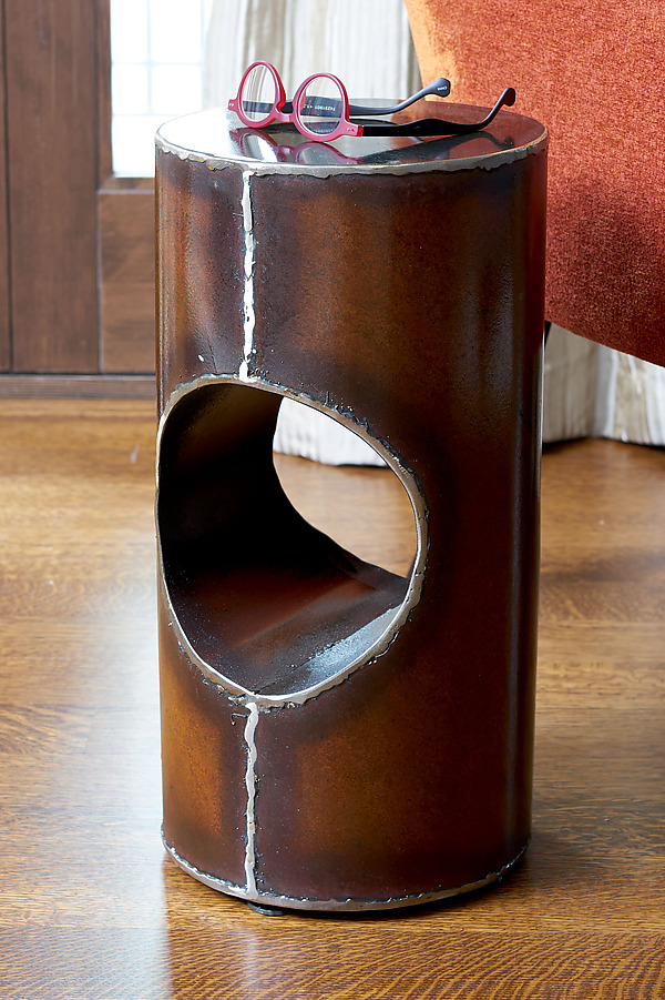 Cylinder Table by Ben Gatski and Kate Gatski (Metal Side Table) | Artful Home Cylinder Table by Ben Gatski and Kate Gatski (Metal Side Table) | Artful Home