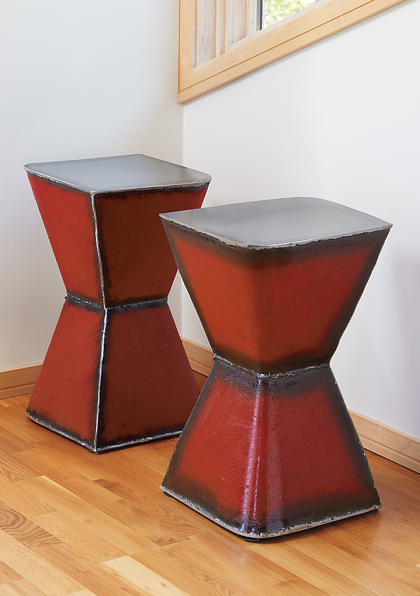 Hourglass Table by Ben Gatski and Kate Gatski (Metal Side Table) | Artful Home Hourglass Table by Ben Gatski and Kate Gatski (Metal Side Table) | Artful Home