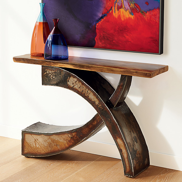 Curve Console by Ben Gatski and Kate Gatski (Metal Console Table) | Artful Home Curve Console by Ben Gatski and Kate Gatski (Metal Console Table) | Artful Home