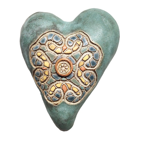 Sandra in Old Copper by Laurie Pollpeter Eskenazi (Ceramic Wall Sculpture) | Artful Home Sandra in Old Copper by Laurie Pollpeter Eskenazi (Ceramic Wall Sculpture) | Artful Home