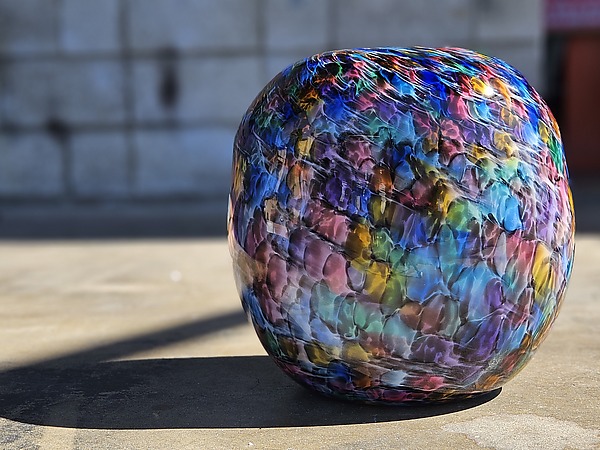 Rainbow Marshmallow by The Glass Forge (Art Glass Vase) | Artful Home Rainbow Marshmallow by The Glass Forge (Art Glass Vase) | Artful Home