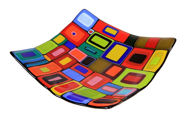 Carnival Bowl by Helen Rudy (Art Glass Bowl) | Artful Home Carnival Bowl by Helen Rudy (Art Glass Bowl) | Artful Home