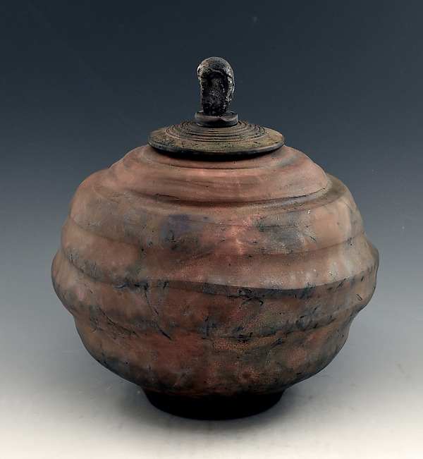 Raku Urn 757 by Ron Mello (Ceramic Vase) | Artful Home Raku Urn 757 by Ron Mello (Ceramic Vase) | Artful Home