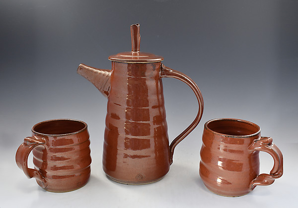 Red Stoneware Teapot Set by Ron Mello (Ceramic Teapot) | Artful Home Red Stoneware Teapot Set by Ron Mello (Ceramic Teapot) | Artful Home