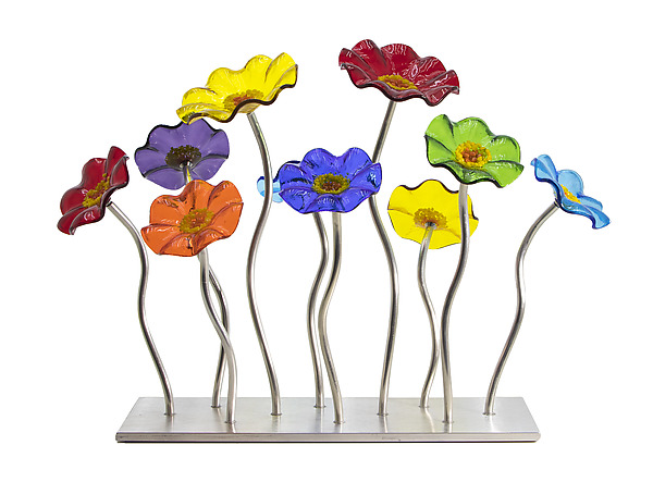 Prism Garden Centerpiece by Scott Johnson and Shawn Johnson (Art Glass Sculpture) | Artful Home Prism Garden Centerpiece by Scott Johnson and Shawn Johnson (Art Glass Sculpture) | Artful Home