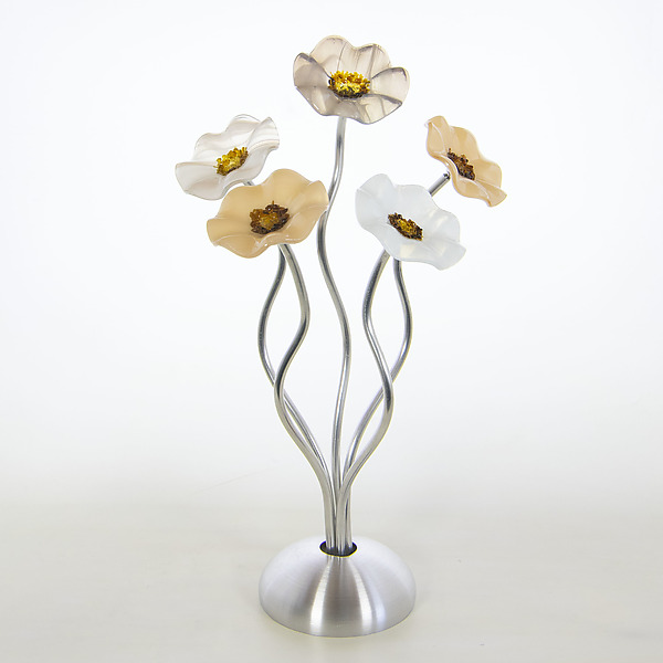 Winter Whites Bouquet by Scott Johnson and Shawn Johnson (Art Glass Sculpture) | Artful Home Winter Whites Bouquet by Scott Johnson and Shawn Johnson (Art Glass Sculpture) | Artful Home
