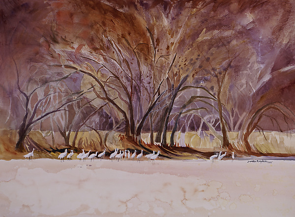 Out for a Stroll by Sandra Humphries (Watercolor Painting) | Artful Home Out for a Stroll by Sandra Humphries (Watercolor Painting) | Artful Home