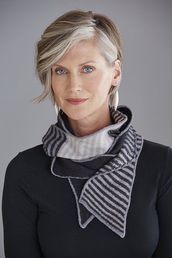 Zig Zag Scarf by Kristin Gereau (Silk & Wool Scarf) | Artful Home Zig Zag Scarf by Kristin Gereau (Silk & Wool Scarf) | Artful Home