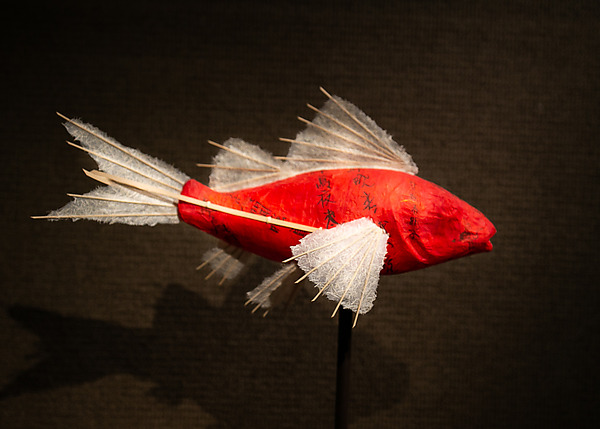 Prosperity Koi Lamp by Linda Fisher (Mixed-Media Lamp) | Artful Home Prosperity Koi Lamp by Linda Fisher (Mixed-Media Lamp) | Artful Home