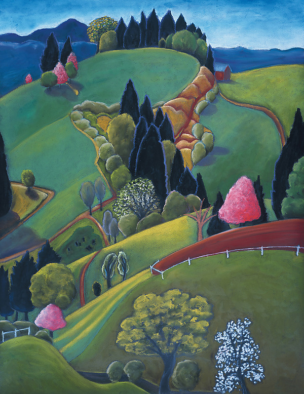 Voluptuous Hills by Jane Aukshunas (Giclee Print) | Artful Home Voluptuous Hills by Jane Aukshunas (Giclee Print) | Artful Home