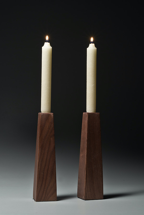 Walnut Candle Sticks by David Kellum (Wood Candleholder) | Artful Home Walnut Candle Sticks by David Kellum (Wood Candleholder) | Artful Home