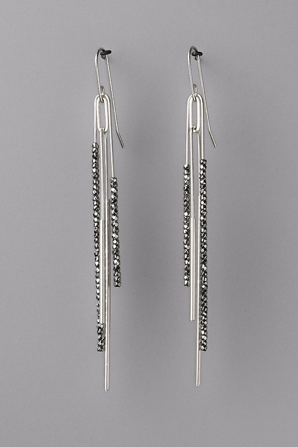 Gemma Earrings by Julia Turner (Silver & Steel Earrings) | Artful Home Gemma Earrings by Julia Turner (Silver & Steel Earrings) | Artful Home