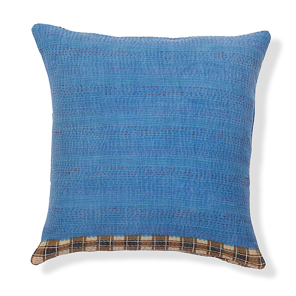 Colorful Kantha Pillow 3 by Mieko Mintz (Fiber Pillow) | Artful Home Colorful Kantha Pillow 3 by Mieko Mintz (Fiber Pillow) | Artful Home