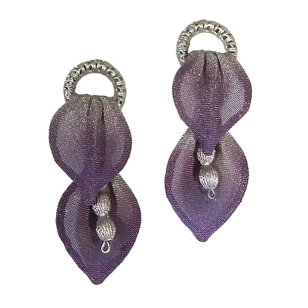 Double Lily of the Valley Drop Earring by Sarah Cavender (Metal Earrings) | Artful Home Double Lily of the Valley Drop Earring by Sarah Cavender (Metal Earrings) | Artful Home