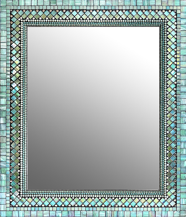 Seafoam Lace by Angie Heinrich (Art Glass Mirror) | Artful Home Seafoam Lace by Angie Heinrich (Art Glass Mirror) | Artful Home