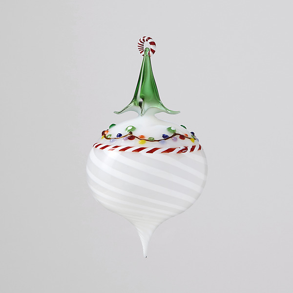 Yuletide Twist by Jansi Glass (Art Glass Ornament) | Artful Home Yuletide Twist by Jansi Glass (Art Glass Ornament) | Artful Home
