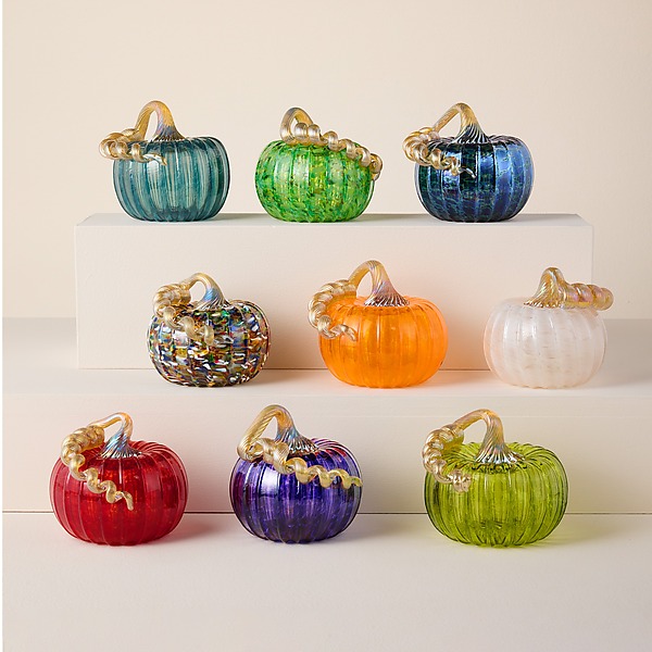 Gold Stem Pumpkin by Bryan Goldenberg (Art Glass Pumpkin) | Artful Home Gold Stem Pumpkin by Bryan Goldenberg (Art Glass Pumpkin) | Artful Home