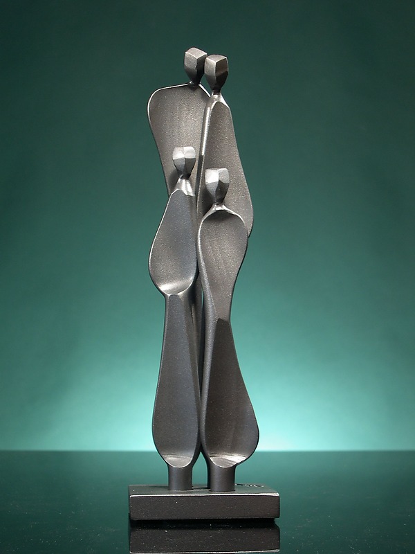 Family with Two Children by Boris Kramer (Metal Sculpture) | Artful Home Family with Two Children by Boris Kramer (Metal Sculpture) | Artful Home
