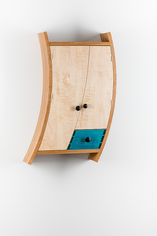 Curved Liquor Cabinet by Todd Bradlee (Wood Cabinet) | Artful Home Curved Liquor Cabinet by Todd Bradlee (Wood Cabinet) | Artful Home