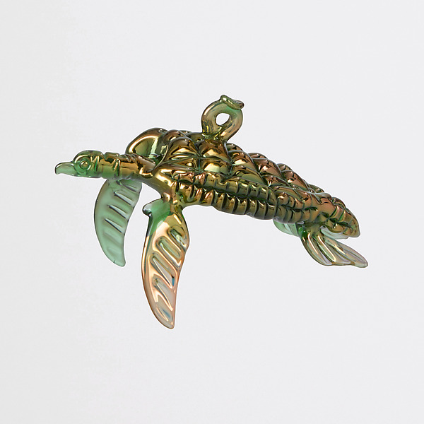Gold-Flecked Green Turtle by Paul Labrie (Art Glass Ornament) | Artful Home Gold-Flecked Green Turtle by Paul Labrie (Art Glass Ornament) | Artful Home