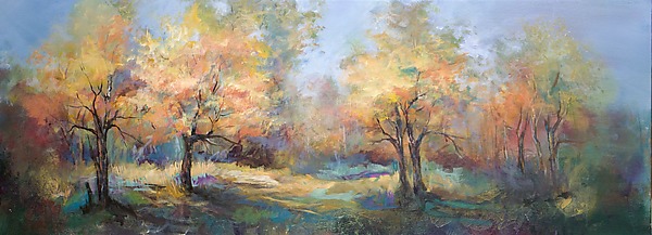Up Country in Autumn by Karen Hale (Acrylic Painting) | Artful Home Up Country in Autumn by Karen Hale (Acrylic Painting) | Artful Home