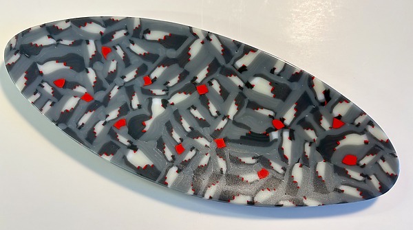 Foxtails by Martin Kremer (Art Glass Platter) | Artful Home Foxtails by Martin Kremer (Art Glass Platter) | Artful Home