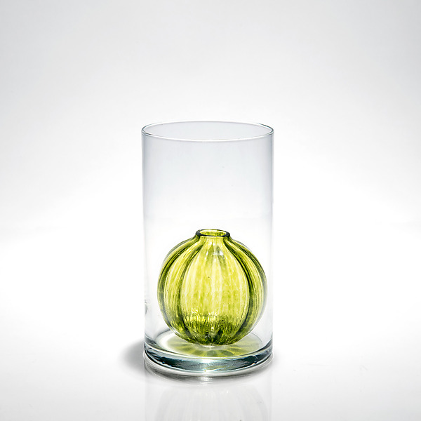 Bead Bud Vase - Single Globe by Tracy Glover (Art Glass Vase) | Artful Home Bead Bud Vase - Single Globe by Tracy Glover (Art Glass Vase) | Artful Home